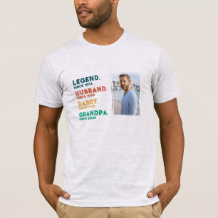 Legend Husband Daddy Grandpa Personalised T-Shirt