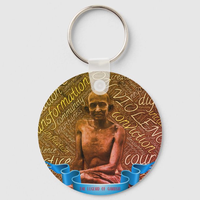 Legend of Gandhiji Key Ring (Front)