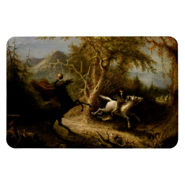 Legend of Headless Horseman Halloween Ghost Magnet (Horizontal)