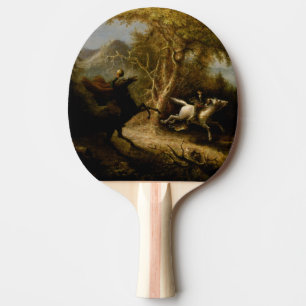 Legend of Headless Horseman Halloween Ghost Ping Pong Paddle