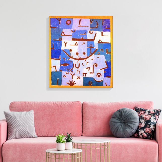 Legend of the Nile | Paul Klee | Canvas Print (Insitu(LivingRoom))