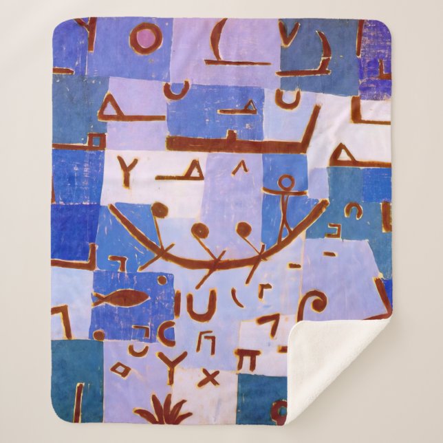 Legend of the Nile | Paul Klee | Sherpa Blanket (Front)