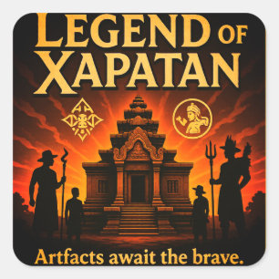 Legend of Xapatan – The Garden of Whispering Color Square Sticker