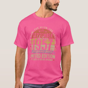 Legend September 1957 Vintage 67th Birthday Made i T-Shirt