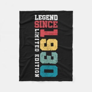 Legend Since 1930 Limited Edition 95 Year Old 95th Fleece Blanket