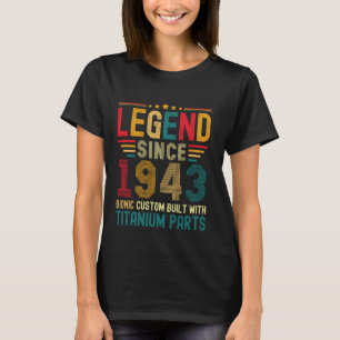 Legend Since 1943 Vintage 81st Birthday Mens Titan T-Shirt