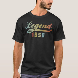 Legend Since 1958 Vintage Birthday T-Shirt