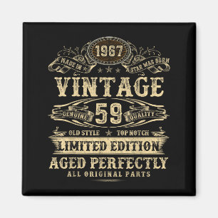 Legend Since 1967 Vintage 59th Birthday For Him Magnet