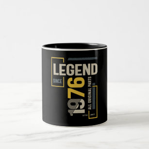 Legend Since 1976 47 birthday  Two-Tone Coffee Mug