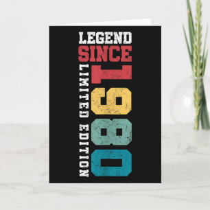 Legend Since 1980 Limited Edition 45 Year Old 45th Card