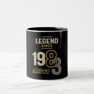 Legend Since 1983 40 birthday Two-Tone Coffee Mug
