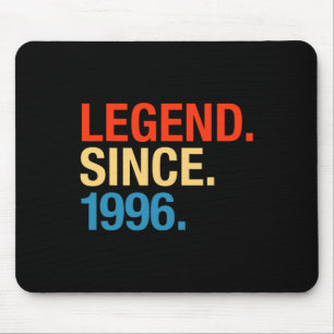 Legend Since 1996 Years Old Gifts 26th Birthday  Mouse Pad