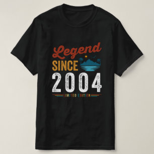 Legend Since 2004 Birthday Retro Vintage T-Shirt