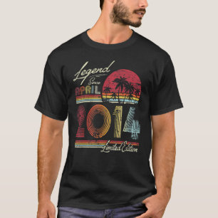 Legend Since April 2014 8 Years Old 8th Birthday T-Shirt