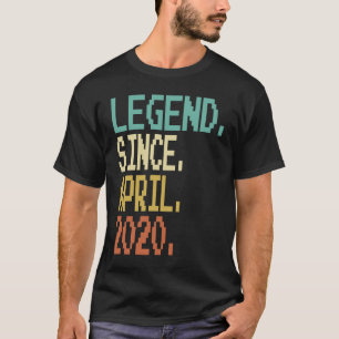 Legend Since April 2020 3rd Birthday 3 Years Old T-Shirt