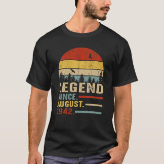 Legend Since August 1942 Retro 78 Year Old 78Th Bi T-Shirt