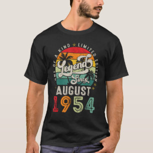 Legend Since August 1954 69th Birthday  Men 69 Yea T-Shirt