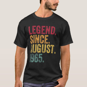 Legend Since August 1965 56Th Birthday Gift 56 Yea T-Shirt
