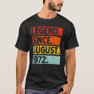 Legend Since August 1972 Vintage 1972 Men Women Bi T-Shirt