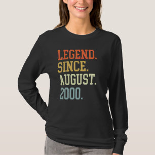 Legend Since August 2000 For Men Women August 2000 T-Shirt