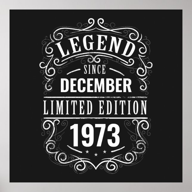 Legend Since Customised Poster (Front)