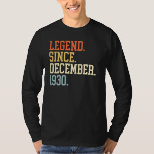 Legend Since December 1930 For Men Women December T-Shirt