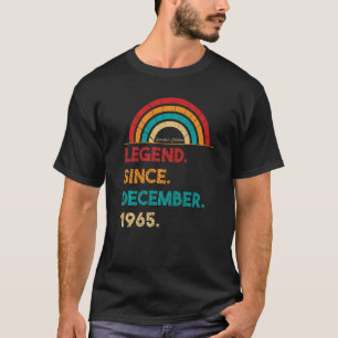 Legend Since December 1965 57th Birthday Born In T-Shirt