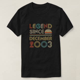 Legend Since December 2003 Vintage 16th Birthday G T-Shirt