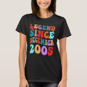 Legend Since December 2005 Vintage Birthday Retro T-Shirt