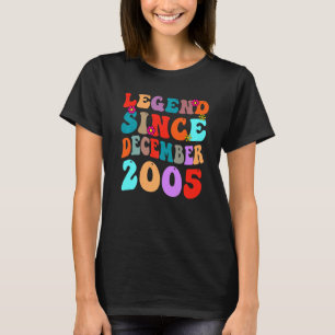 Legend Since December 2005 Vintage Birthday Retro T-Shirt
