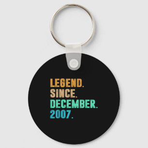 Legend Since December 2007 Birth Of Birthday 2007  Key Ring