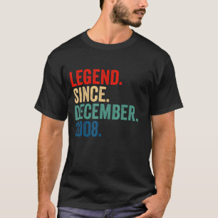 Legend Since December 2008 14th Birthday 14 Years T-Shirt