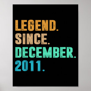 Legend Since December 2011 Birth Of Birthday 2011  Poster