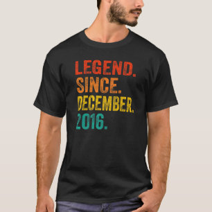 Legend Since December 2016 Retro 6 Years Old 6th B T-Shirt