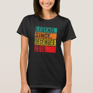 Legend Since December 2016 Retro 6th Birthday 6 Ye T-Shirt