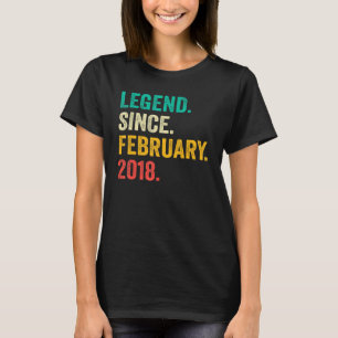 Legend Since February 2018 5th Birthday  5 Year Ol T-Shirt