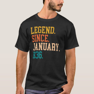 Legend Since January 1936 For Men Women January 19 T-Shirt