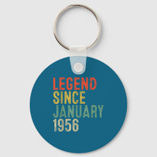 Legend Since January 1956 70th Birthday 70 Year Ol Key Ring