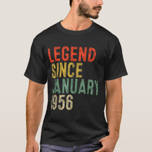 Legend Since January 1956 70th Birthday Gifts 70 Y T-Shirt