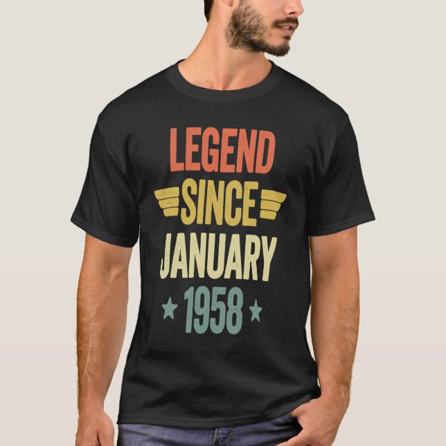 Legend Since January 1958 T-Shirt (Front)