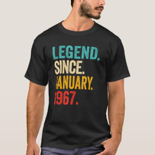 Legend Since January 1967 56 Years Old 56th Birthd T-Shirt