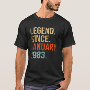 Legend Since January 1983 39Th Birthday 39 Year Ol T-Shirt