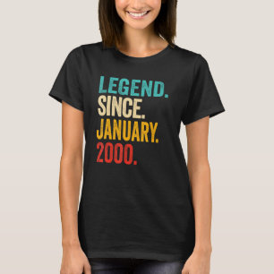 Legend Since January 2000 23 Years Old 23rd Birthd T-Shirt