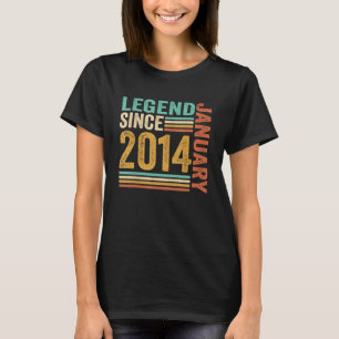 Legend Since January 2014 9 Years Old 9th Birthday T-Shirt