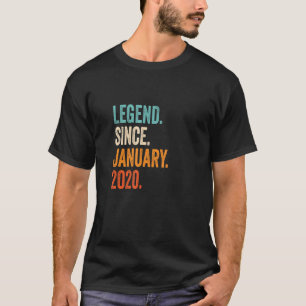 Legend Since January 2020 3rd Birthday T-Shirt