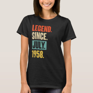 Legend Since July 1958  64 Year Old 64th Birthday  T-Shirt
