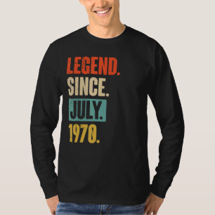 Legend Since July 1970  52 Year Old 52nd Birthday T-Shirt