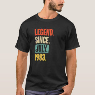 Legend Since July 1983  39 Year Old 39th Birthday  T-Shirt