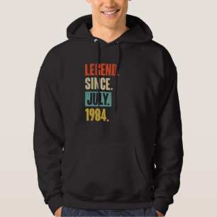 Legend Since July 1984  38 Year Old 38th Birthday  Hoodie