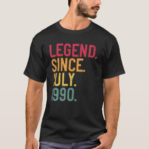 Legend Since July 1990 31St Birthday 31 Years Old T-Shirt